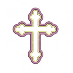 Stickdatei - Kreuz Doppelsatin